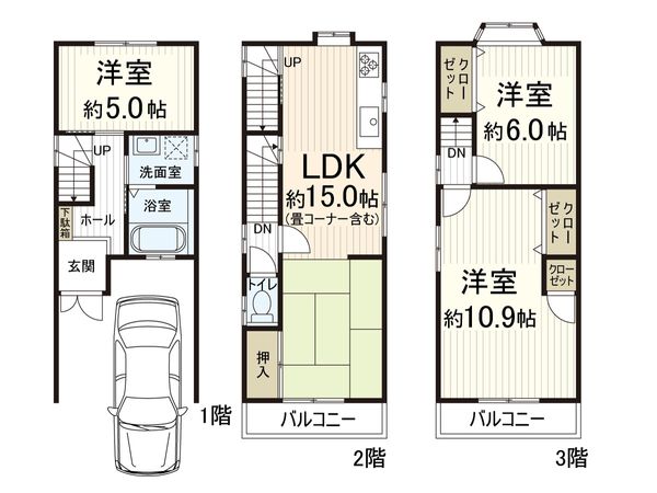 東大阪市新池島町1丁目 間取図(平面図)