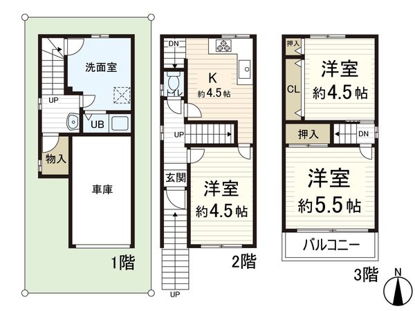 東大阪市御厨西ノ町1丁目 間取図(平面図) 東大阪市御厨西ノ町1丁目 間取図(平面図)