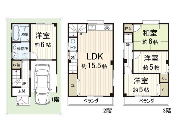 東大阪市稲葉1丁目 間取図(平面図)