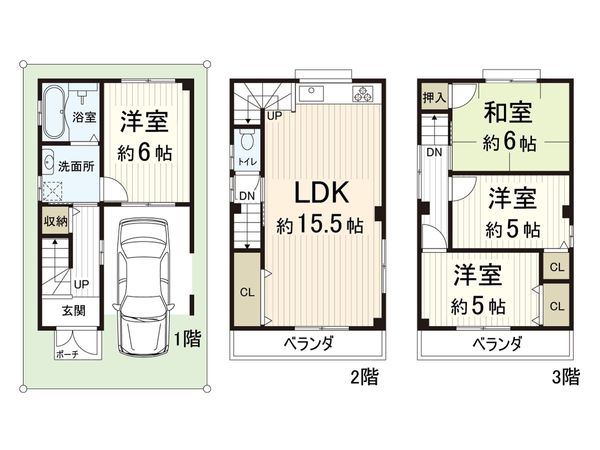 東大阪市稲葉1丁目 間取図(平面図)