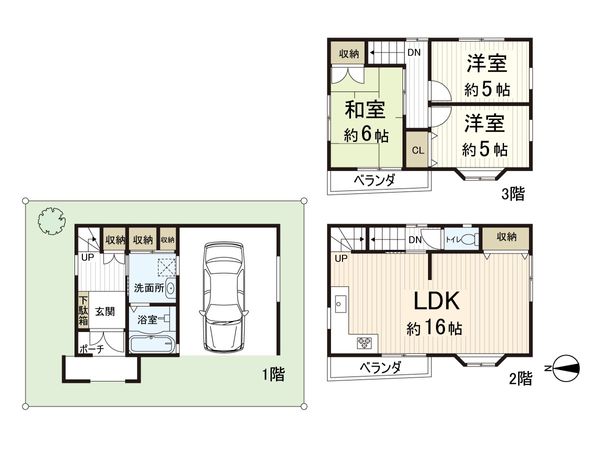 東大阪市東石切町6丁目 間取図(平面図) 間取図(平面図)