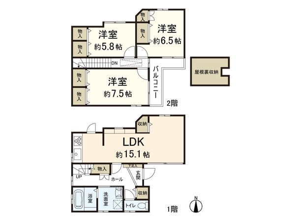 東大阪市新家西町 間取図(平面図)
