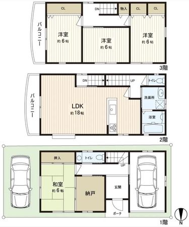 東大阪市楠根3丁目 間取図(平面図)