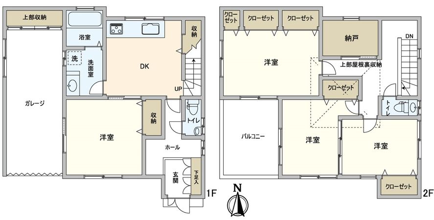 大阪府東大阪市大蓮北1丁目 間取図(平面図)