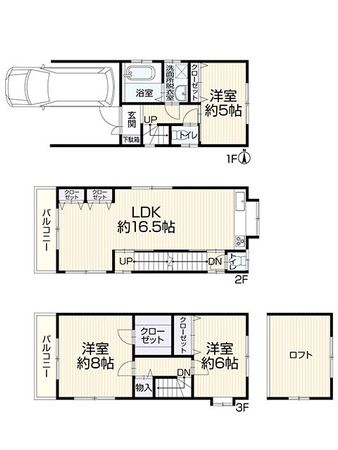 大阪府東大阪市西岩田1丁目 間取図(平面図) 大阪府東大阪市西岩田1丁目 間取図(平面図)
