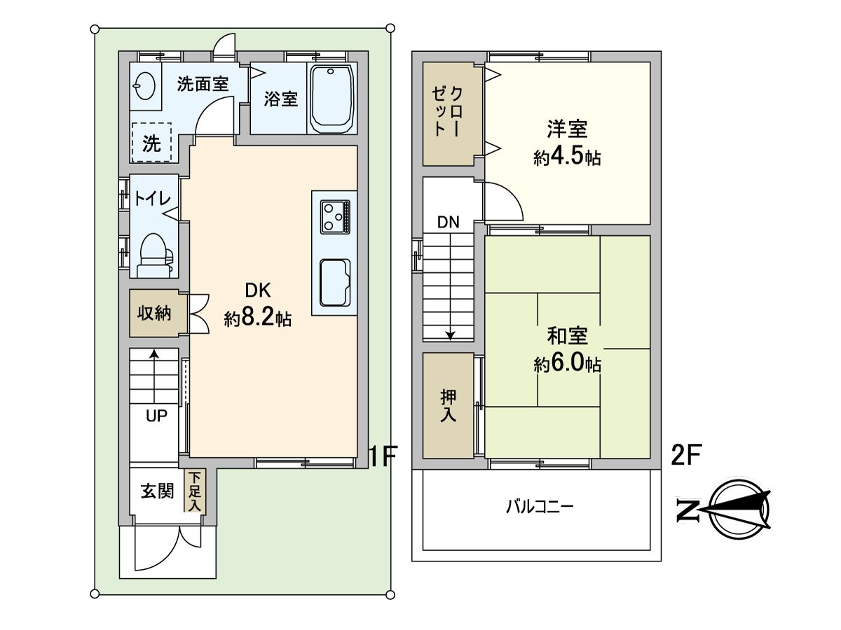 八尾市高安町南4丁目 間取図(平面図) 間取図(平面図)