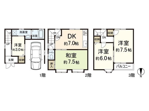 大阪府東大阪市長栄寺 間取図(平面図) 大阪府東大阪市長栄寺 間取図(平面図)