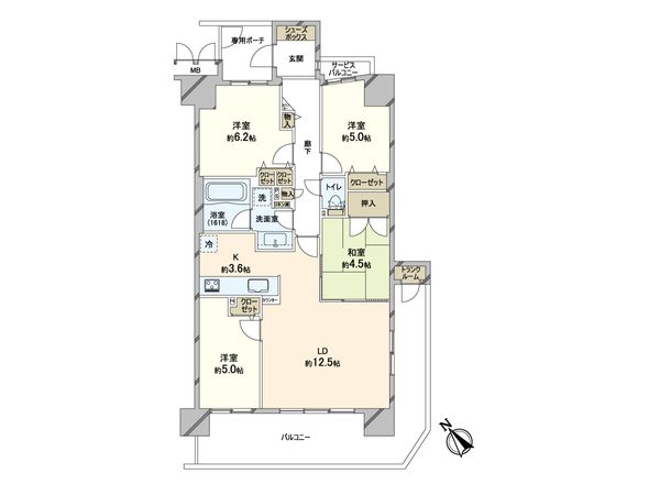 ヴォックスシティ 間取図(平面図) 間取図(平面図)