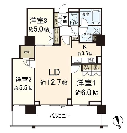 メガシティタワーズ EAST 間取図(平面図) 間取図(平面図)