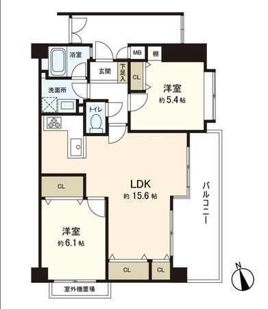 エスリード鴻池 間取図(平面図) 間取図(平面図)