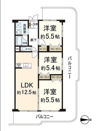 八戸ノ里スカイハイツ 間取図(平面図) 八戸ノ里スカイハイツ 間取図(平面図)