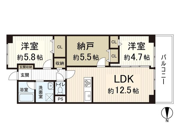 第三ガーデンハイツ A棟 間取図(平面図)