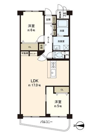 シャンティー永和 間取図(平面図)