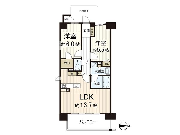 エスリード小阪プライムプレイス 間取図(平面図)