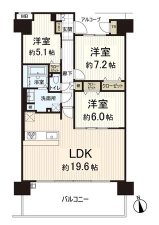 キャステージパーク4番街 間取図(平面図)