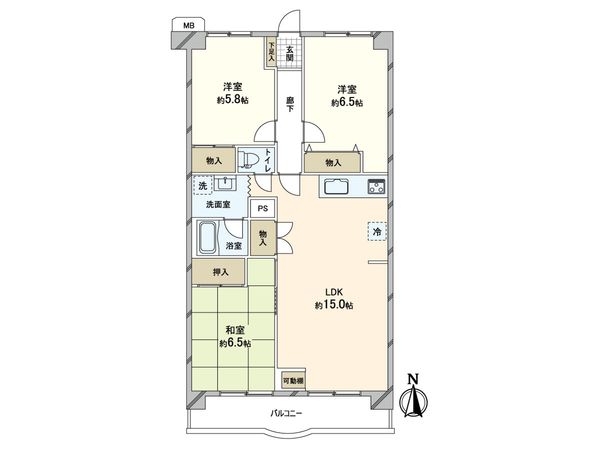 第一シャトー八戸ノ里 間取図(平面図) 第一シャトー八戸ノ里 間取図(平面図)