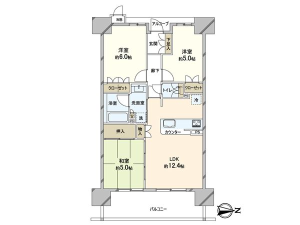 メゾンドール瓢箪山 間取図(平面図) メゾンドール瓢箪山 間取図(平面図)