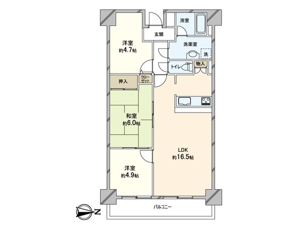 エクセレントコート八尾駅前 間取図(平面図) エクセレントコート八尾駅前 間取図(平面図)