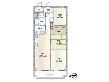 マンハイムグラン石切 間取図(平面図)
