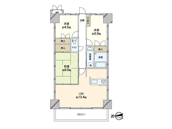 ディオフェルティ石切 間取図(平面図) ディオフェルティ石切 間取図(平面図)
