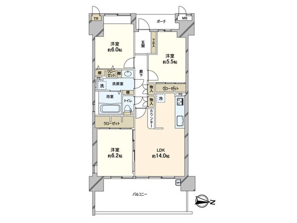 キャステージパーク 4番街 間取図(平面図) キャステージパーク 4番街 間取図(平面図)