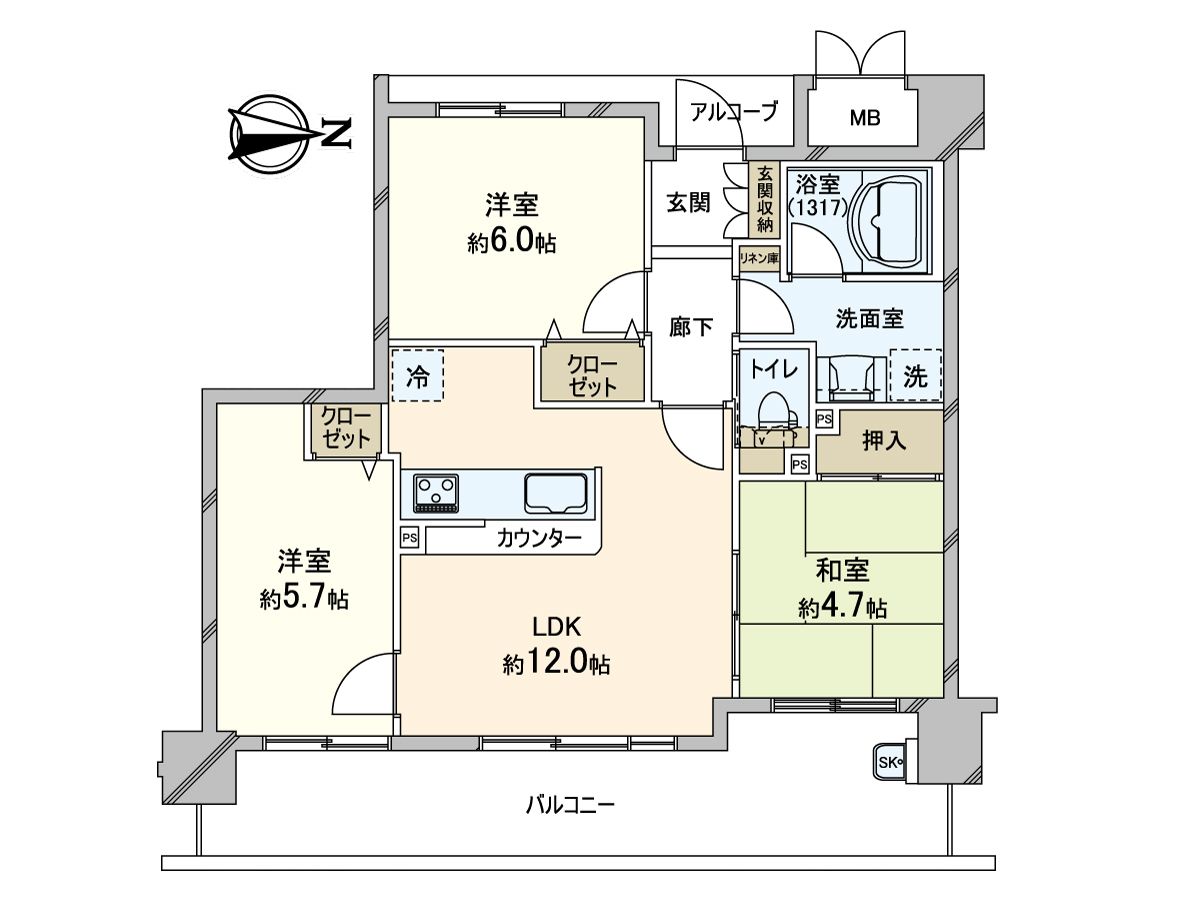 間取図(平面図)