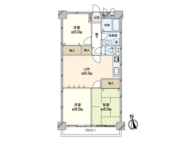 レック鴻池マンション 間取図(平面図) レック鴻池マンション 間取図(平面図)