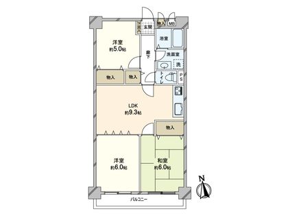 レック鴻池マンション 間取図(平面図)