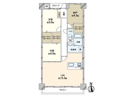 リエラ八尾本町 間取図(平面図)