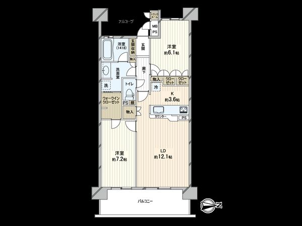 ライオンズマンション鴻池新田 間取図(平面図) ライオンズマンション鴻池新田 間取図(平面図)