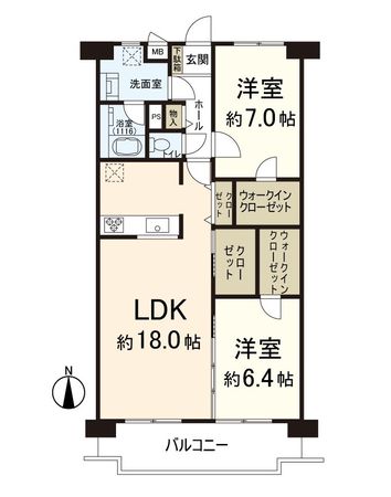コスモハイツ小阪 間取図(平面図) 間取図(平面図)