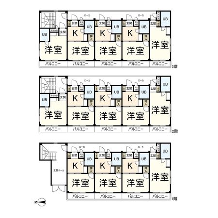 藤井マンション岩田 間取図(平面図) 間取図(平面図)