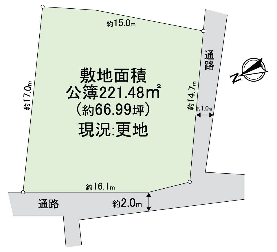 貝塚市窪田 売土地 区画図 区画図