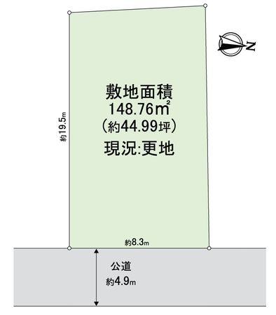 貝塚市窪田 売土地 区画図 貝塚市窪田 売土地 区画図