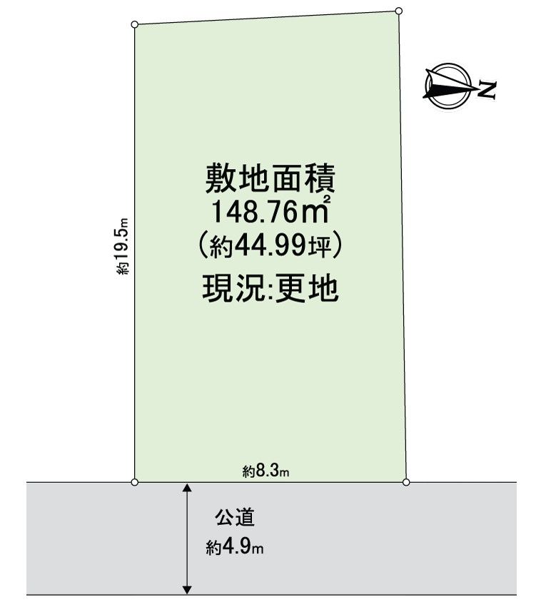 貝塚市窪田 売土地 区画図 区画図