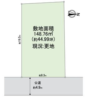 貝塚市窪田 売土地 区画図