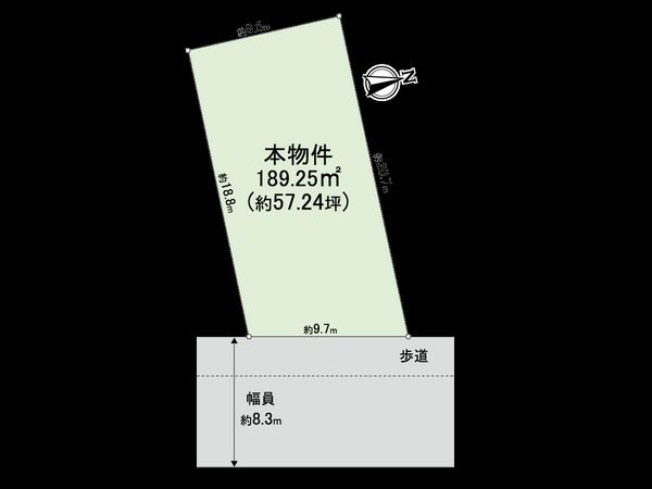 岸里二丁目 土地 区画図 区画図