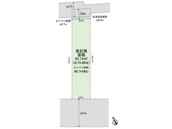 阿倍野区天王寺町南3丁目 区画図