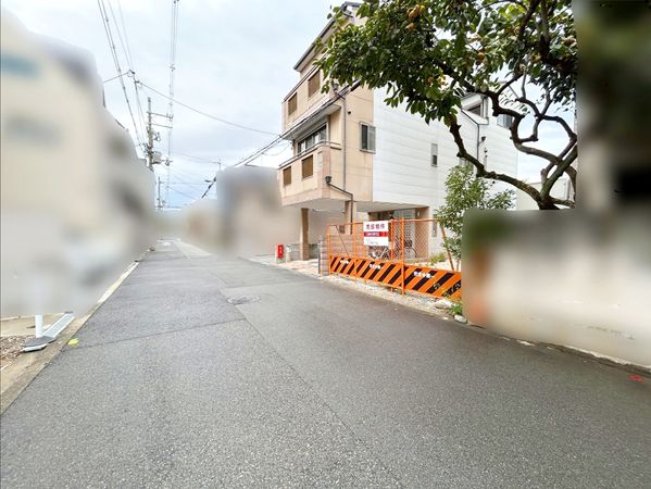 大阪市阿倍野区北畠1丁目 前面道路含む外観 大阪市阿倍野区北畠1丁目 前面道路含む外観