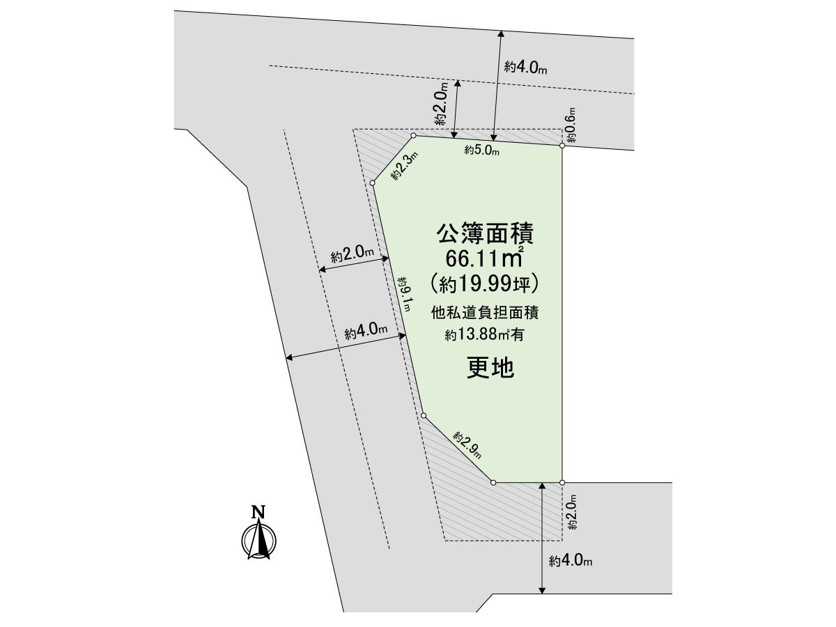 大阪市平野区喜連1丁目 区画図 区画図