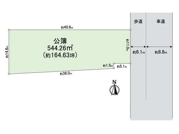 西成区南津守6丁目 土地 区画図 西成区南津守6丁目 土地 区画図