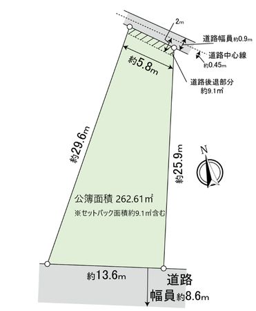 大阪市西成区天神ノ森二丁目土地 区画図 大阪市西成区天神ノ森二丁目土地 区画図