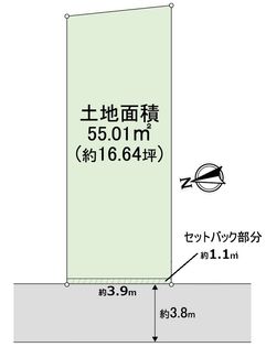 住吉区万代6丁目 区画図