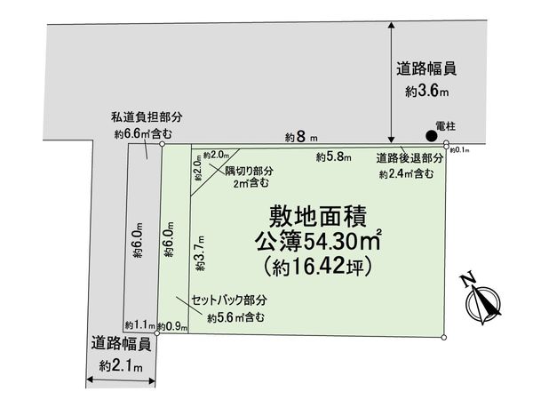 阿倍野区阿倍野筋4丁目 売土地 区画図 阿倍野区阿倍野筋4丁目 売土地 区画図