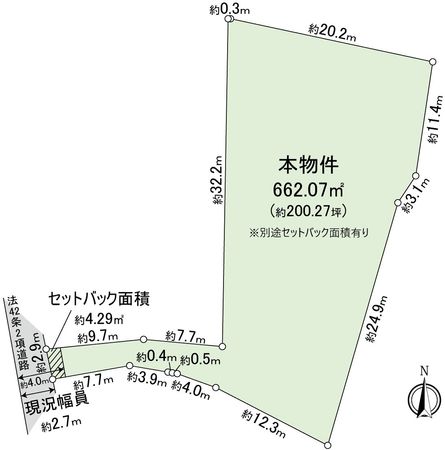 交野市星田2丁目 区画図 区画図