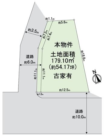平野区加美鞍作3丁目 土地 区画図 平野区加美鞍作3丁目 土地 区画図