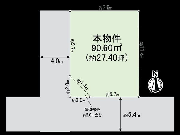 播磨町一丁目 土地 区画図