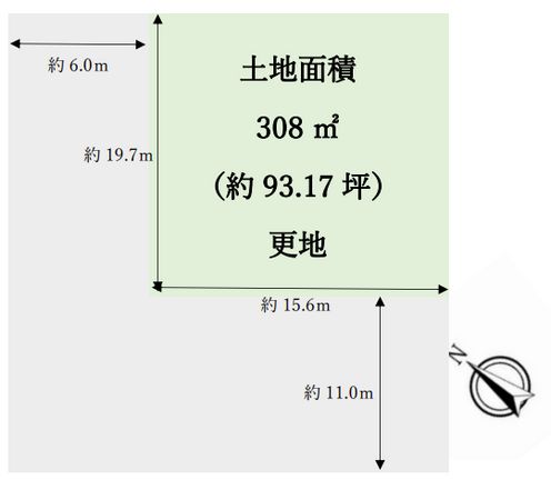 大阪市東住吉区今林二丁目 土地 区画図 区画図