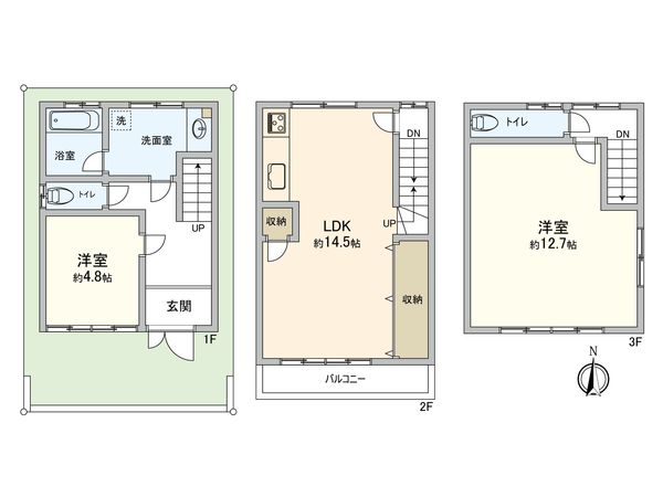 平野区喜連3丁目 間取図(平面図) 間取図(平面図)