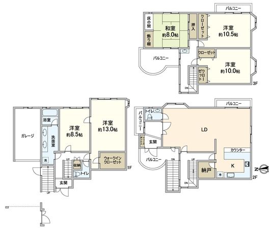大阪市阿倍野区松崎町4丁目 中古戸建 間取図(平面図) 大阪市阿倍野区松崎町4丁目 中古戸建 間取図(平面図)